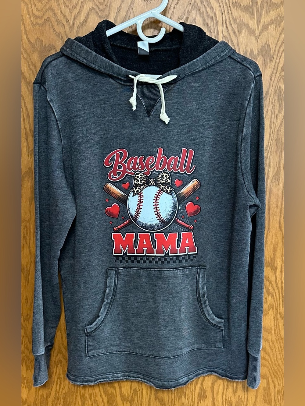 Baseball Mama Graphic Pullover Hoodie - NIP